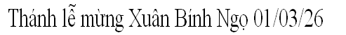Thánh lễ mừng Xuân Bính Ngọ 01/03/26   